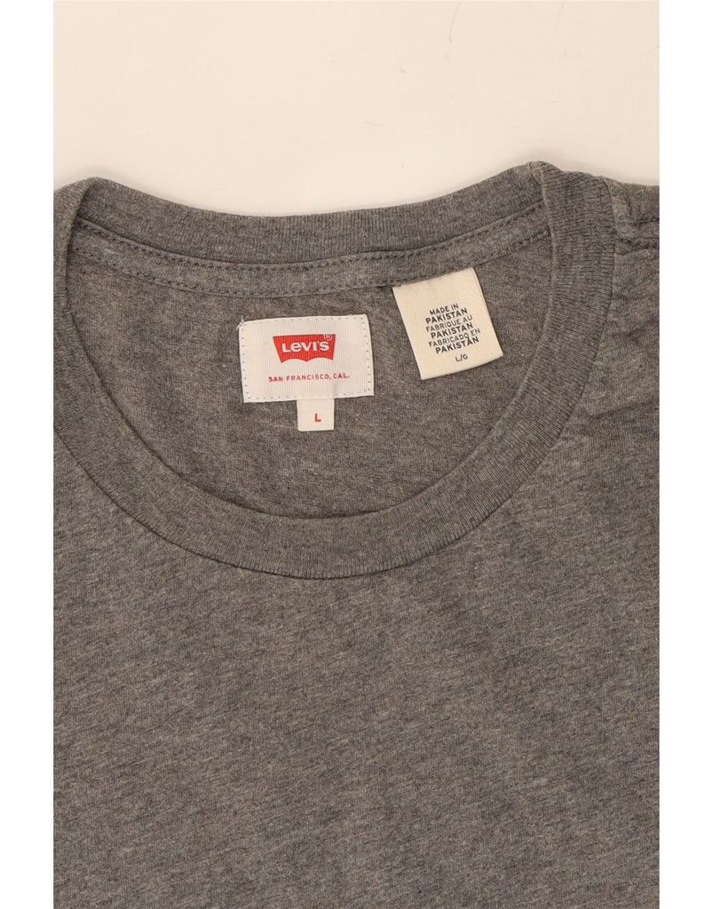 LEVI'S Mens T-Shirt Top Large Grey Cotton Vintage Levi's and Second-Hand Levi's from Messina Hembry 