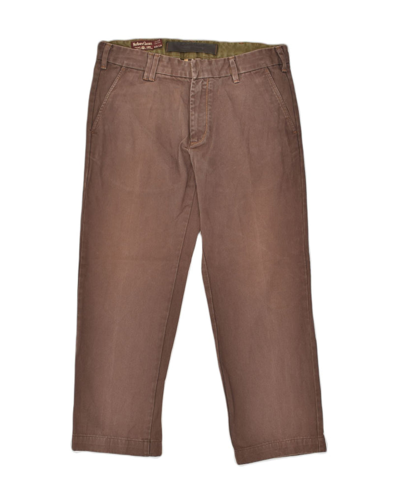 MARLBORO CLASSICS Mens Straight Chino Trousers W36 L29 Brown Cotton | Vintage Marlboro Classics | Thrift | Second-Hand Marlboro Classics | Used Clothing | Messina Hembry 