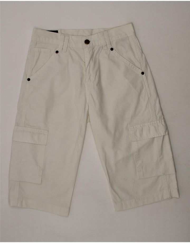 LEE Boys Cargo Shorts 12-13 Years W26 White Cotton Vintage Lee and Second-Hand Lee from Messina Hembry 