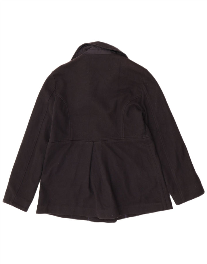 North Sails Womens Pea Coat UK 14 Large Navy Blue Wool Classic