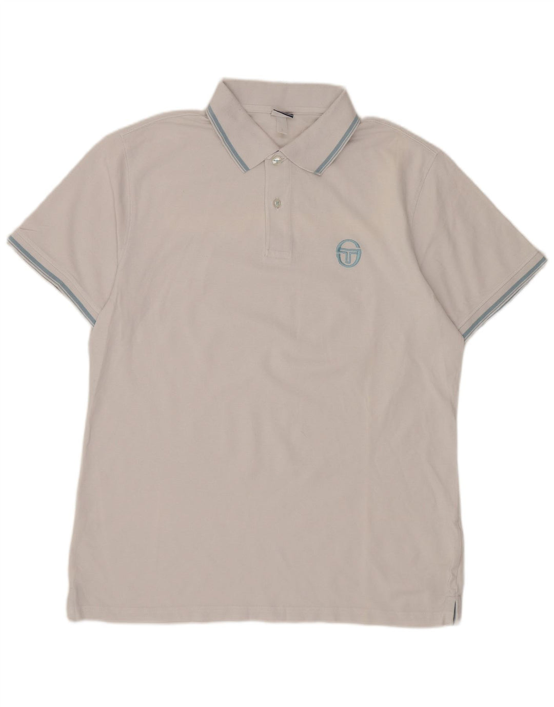 Sergio Tacchini Mens Polo Shirt Large White