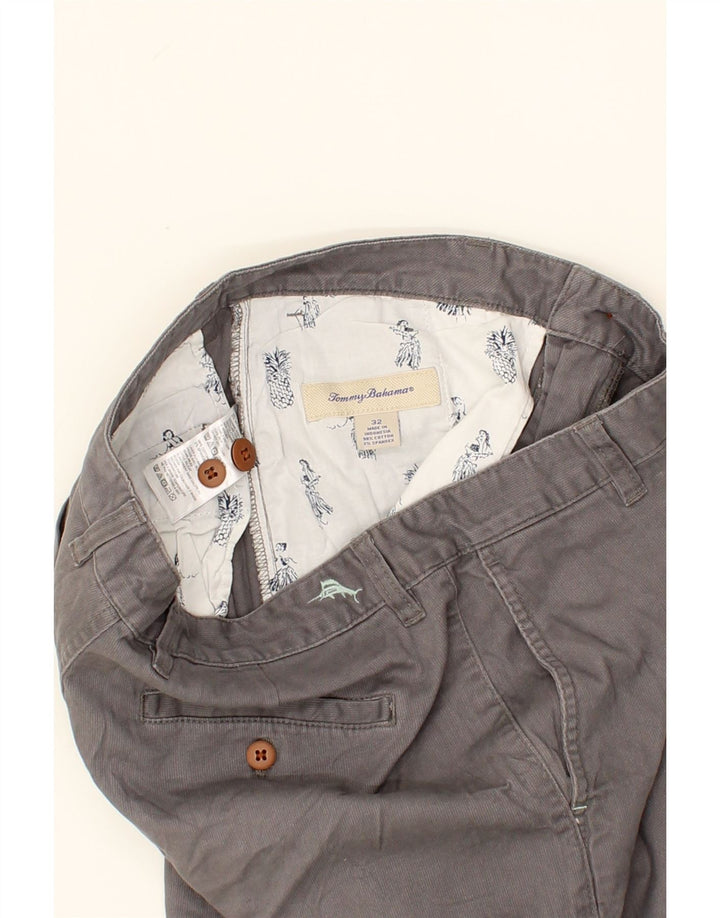 TOMMY BAHAMA Mens Chino Shorts W32 Medium Grey Cotton Vintage Tommy Bahama and Second-Hand Tommy Bahama from Messina Hembry 