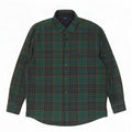 James Pringle Mens Lumberjack Flannel Shirt Medium Green Check Cotton