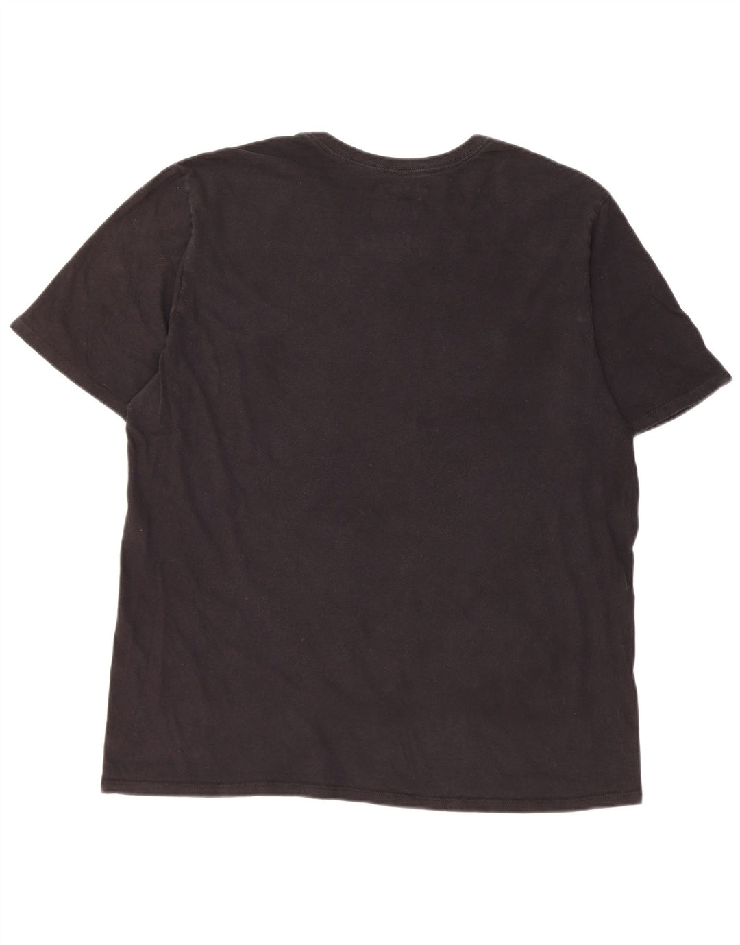 Hurley Mens Short Sleeve Regular T-Shirt Top Large Black Cotton