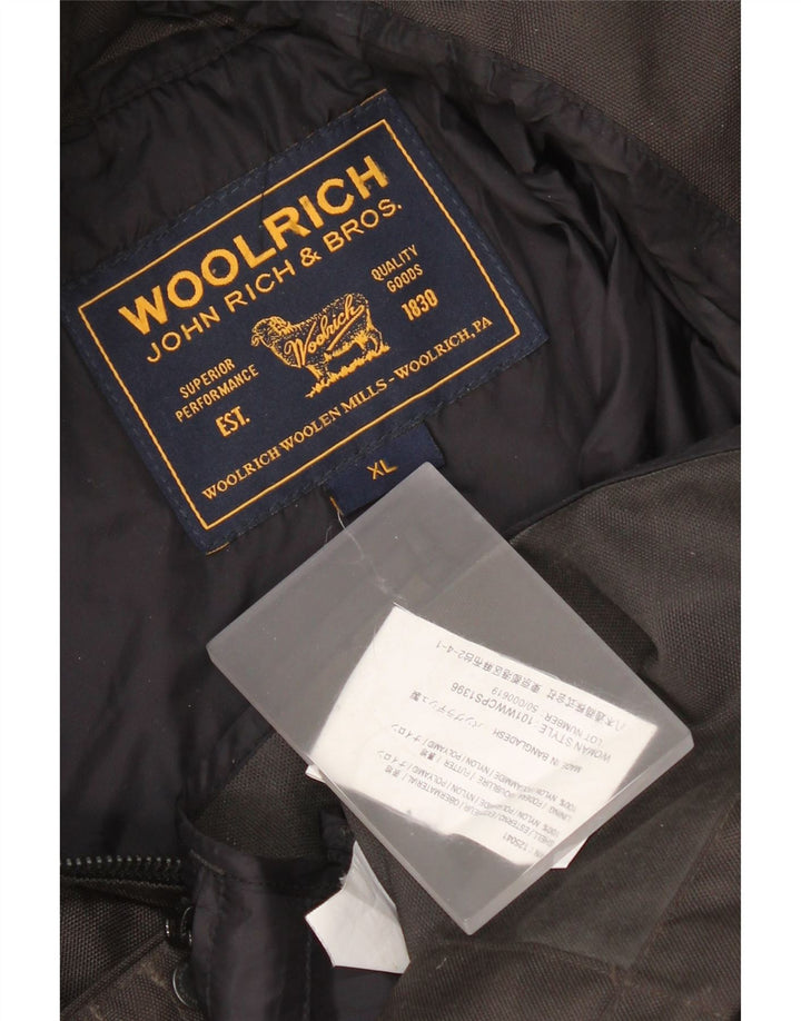 Woolrich Womens Utility Jacket UK 18 XL Black Nylon