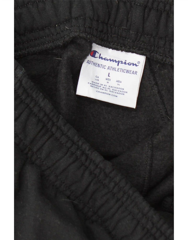 CHAMPION Mens Tracksuit Trousers Joggers Large  Black Cotton Vintage Champion and Second-Hand Champion from Messina Hembry 