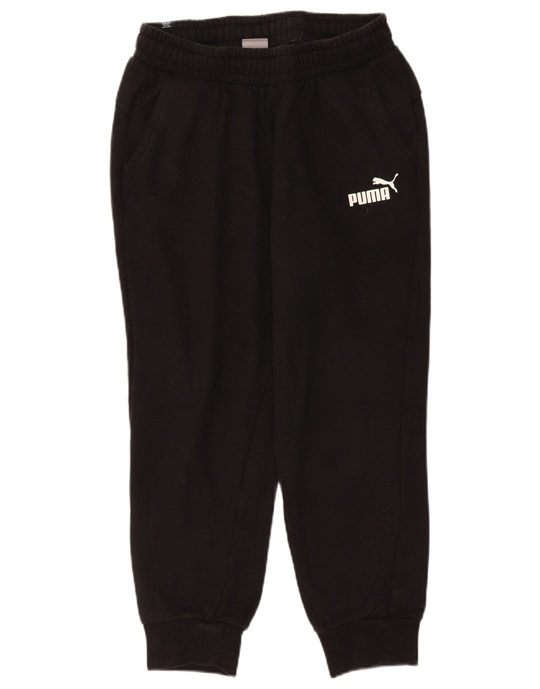 Puma Womens Tracksuit Trousers Joggers UK 12 Medium  Black Cotton