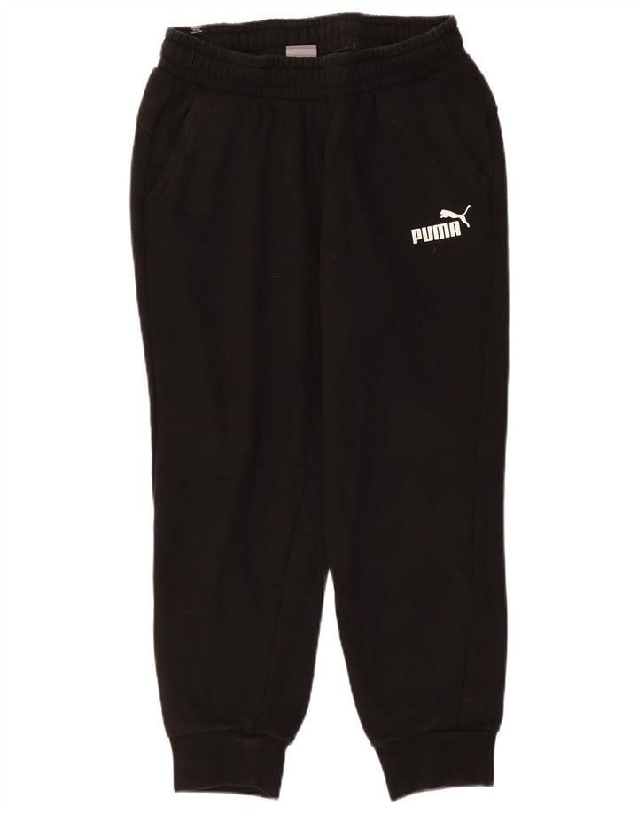 Puma Womens Tracksuit Trousers Joggers UK 12 Medium  Black Cotton