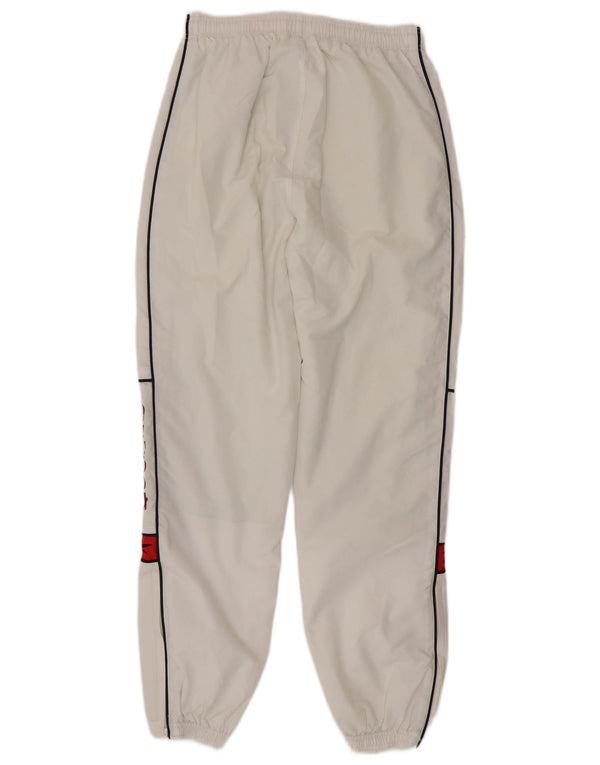 Reebok Mens Graphic Tracksuit Trousers Joggers Small White Polyester