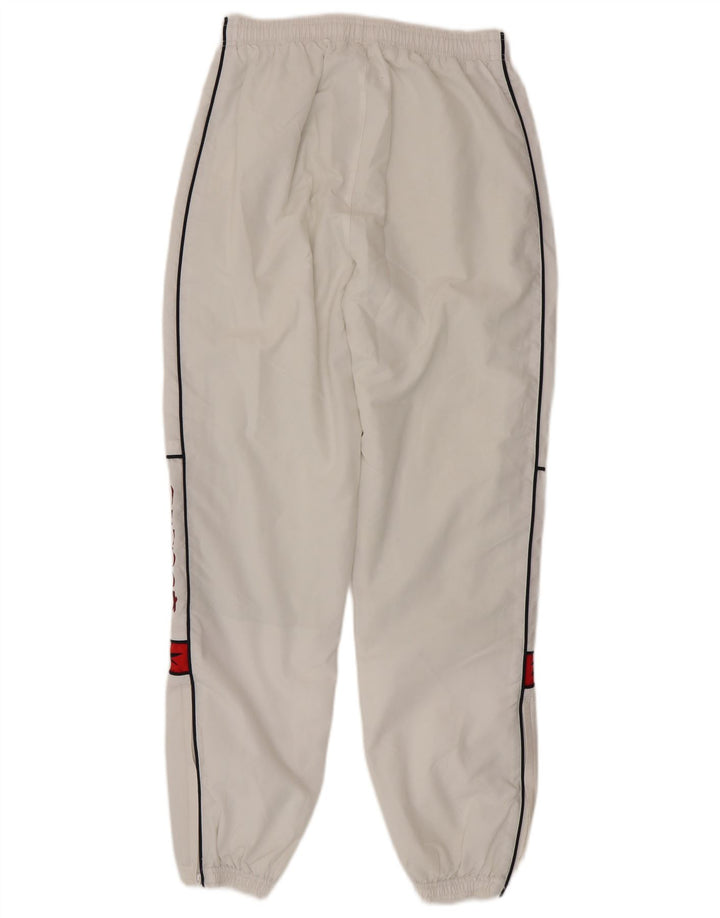 Reebok Mens Graphic Tracksuit Trousers Joggers Small White Polyester