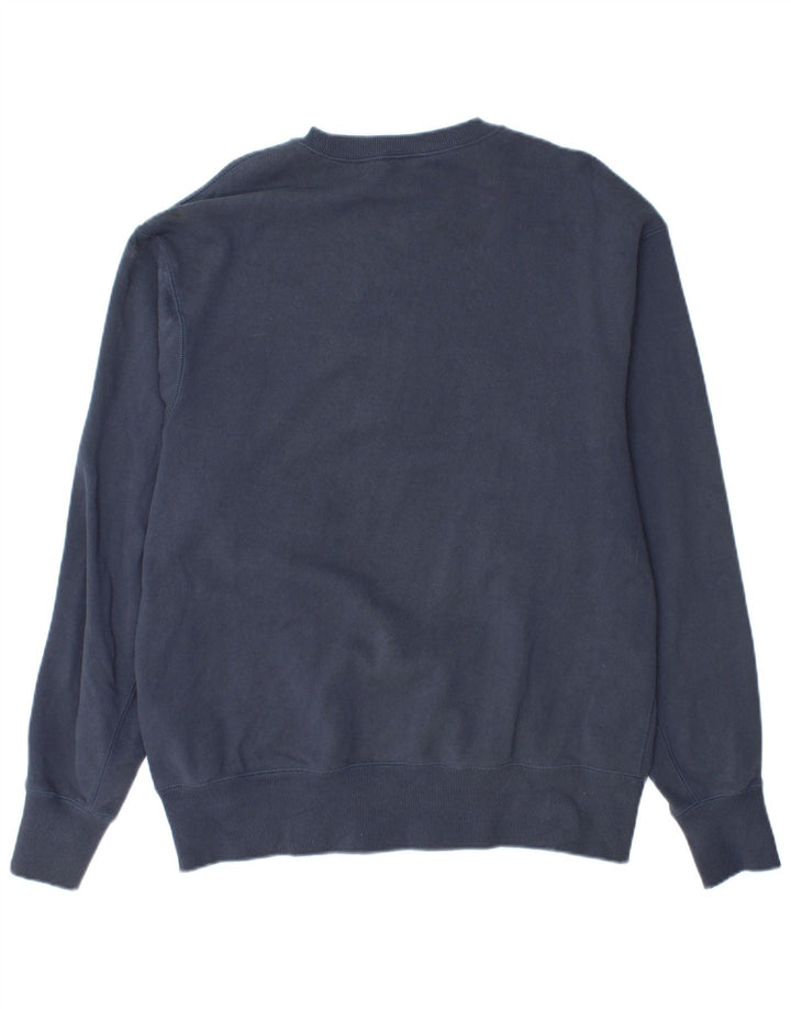 ADIDAS Mens Sweatshirt Jumper Medium Navy Blue Cotton