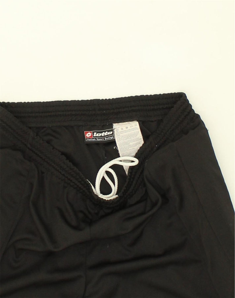 LOTTO Mens Sport Shorts Medium Black Polyester | Vintage Lotto | Thrift | Second-Hand Lotto | Used Clothing | Messina Hembry 