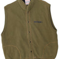 Outrage Mens Graphic Gilet UK 40 Large Khaki