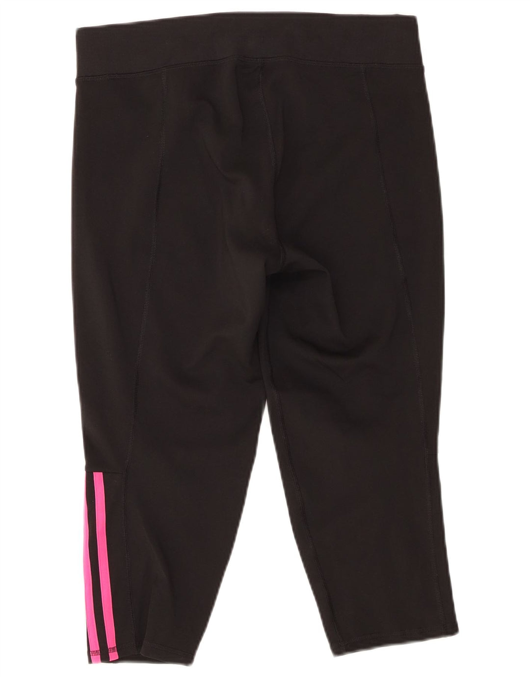 ADIDAS Womens Capri Tracksuit Trousers UK 16/18 Large  Black Polyester