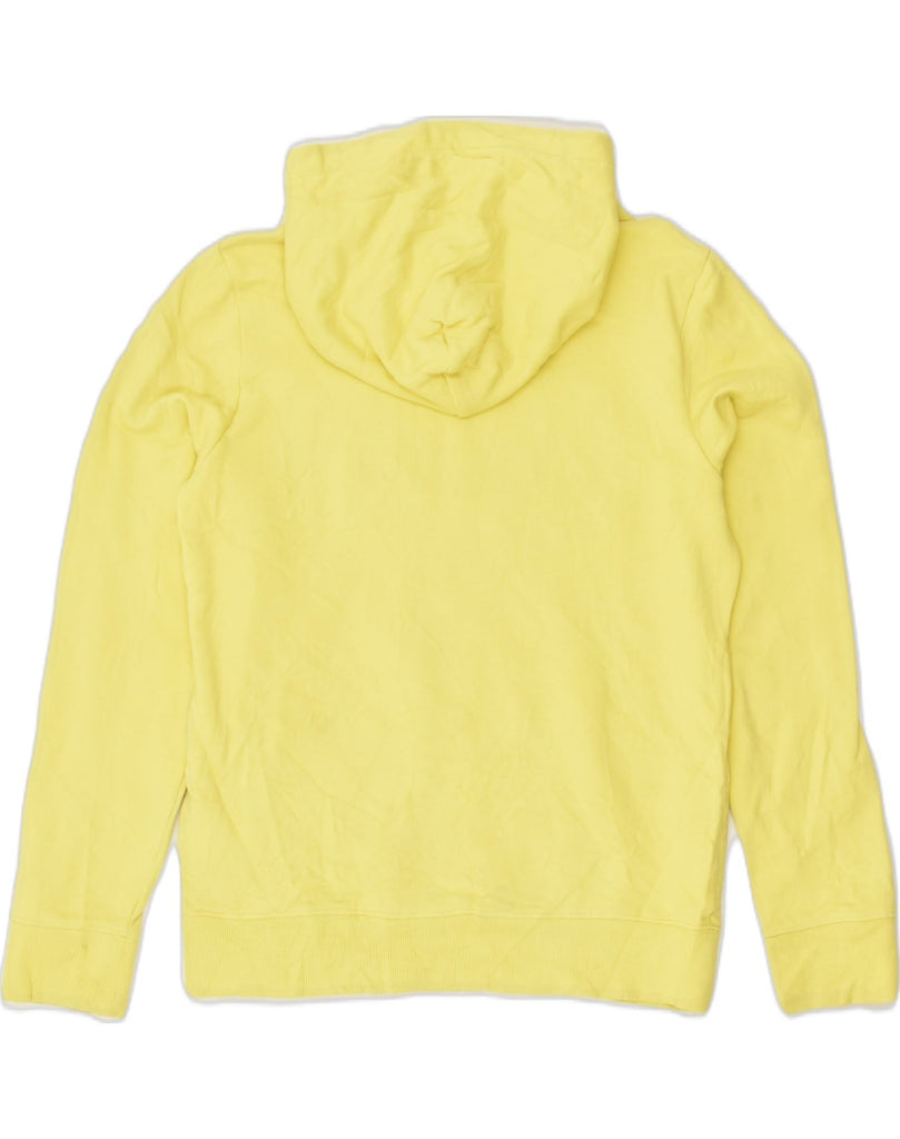 CALVIN KLEIN Girls Graphic Hoodie Jumper 13-14 Years Yellow Cotton | Vintage Calvin Klein | Thrift | Second-Hand Calvin Klein | Used Clothing | Messina Hembry 