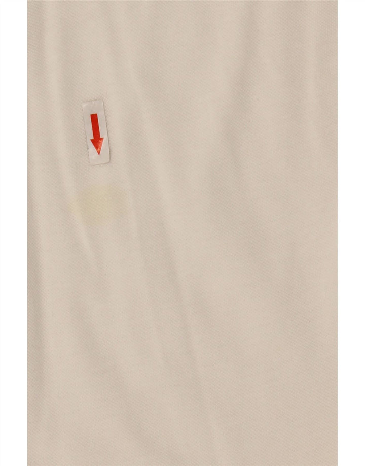 Adidas Womens Polo Shirt UK 12 Medium  White Cotton