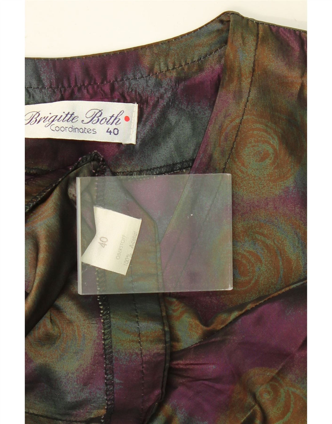 BRIGITTE BOTH Womens 1/2 Sleeve Shirt Blouse EU 40 Medium Purple Floral
