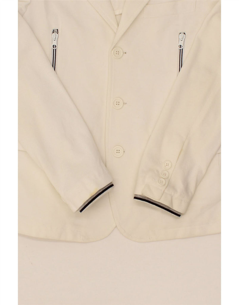 FAY Boys 3 Button Blazer Jacket 9-10 Years White Vintage Fay and Second-Hand Fay from Messina Hembry 