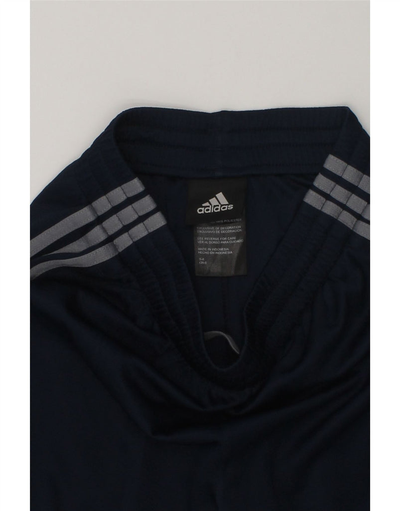 ADIDAS Boys Sport Shorts 7-8 Years Navy Blue Polyester | Vintage Adidas | Thrift | Second-Hand Adidas | Used Clothing | Messina Hembry 