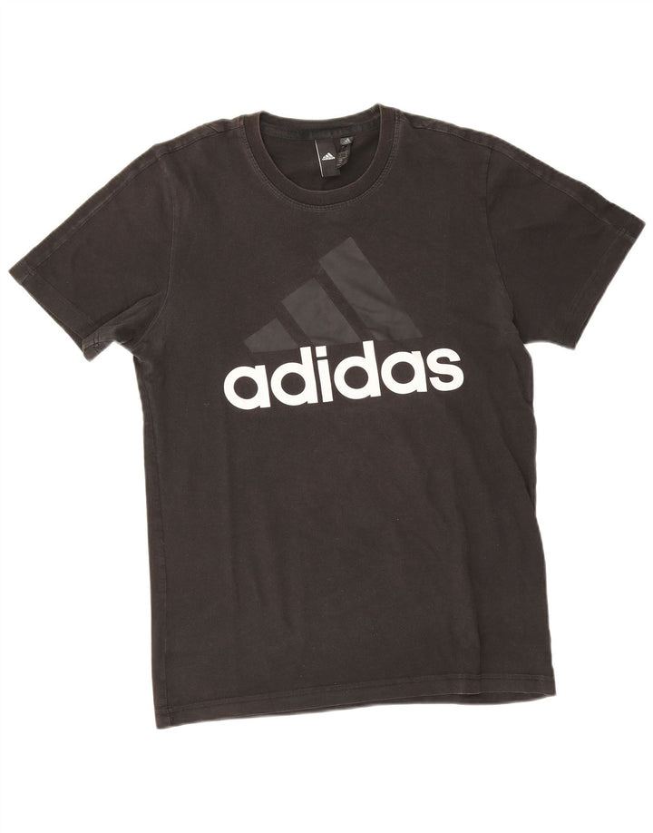 Adidas Mens Graphic T-Shirt Top Small Black Cotton