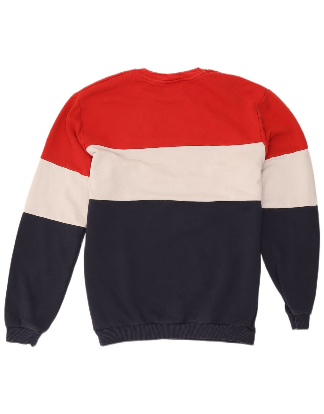 Fila Mens Graphic Sweatshirt Jumper Medium Multicoloured Colourblock Cotton