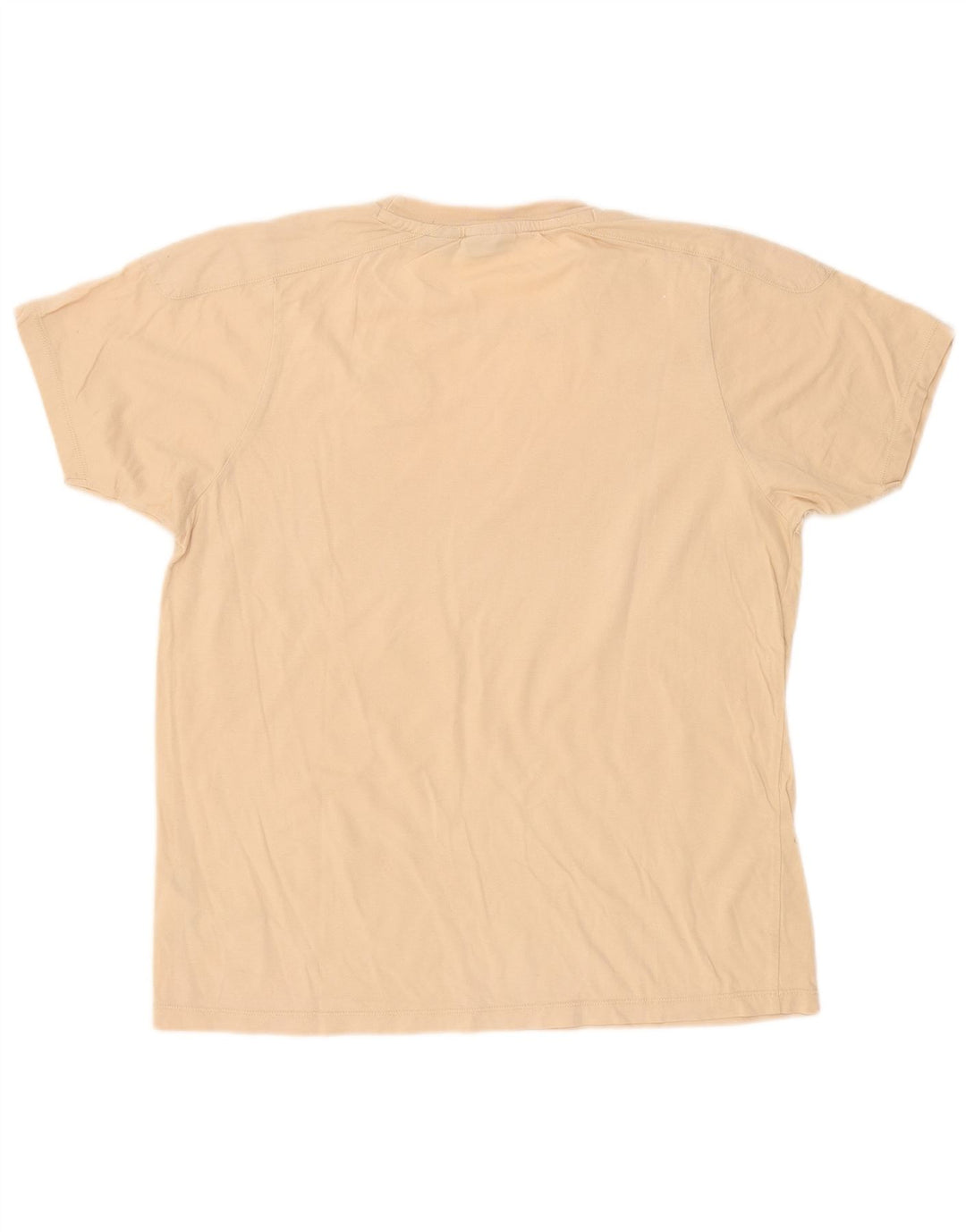 Fila Mens Graphic T-Shirt Top Large Beige Cotton
