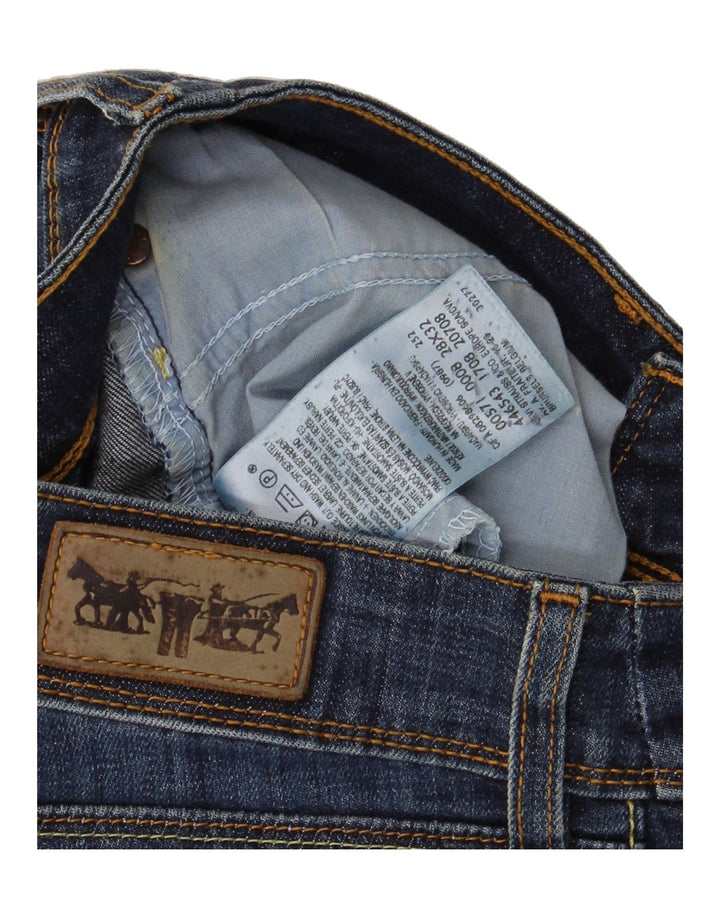 LEVI'S Womens 571 Slim Jeans W28 L29 Navy Blue Cotton Vintage Levi's and Second-Hand Levi's from Messina Hembry 