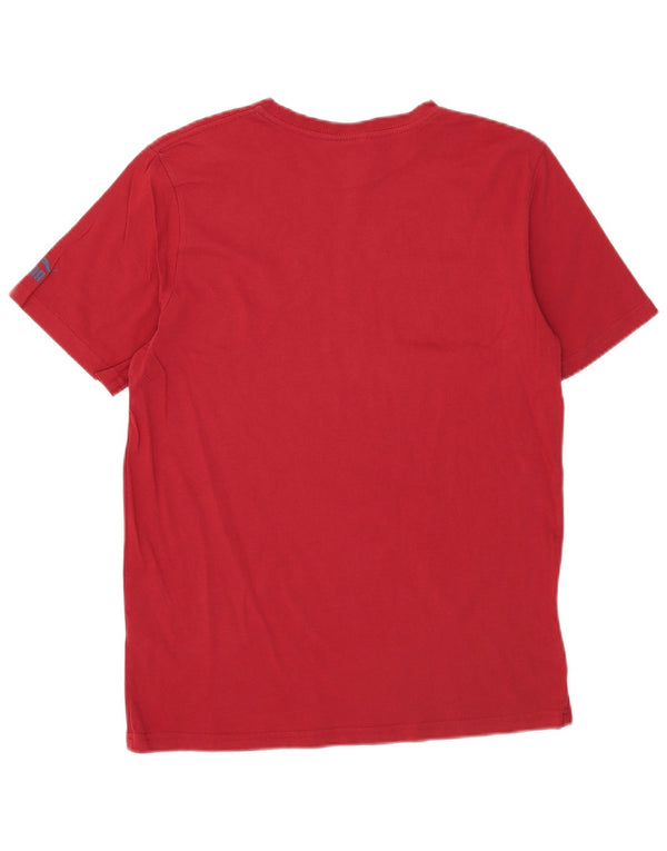 Puma Mens Graphic T-Shirt Top Medium Red Cotton