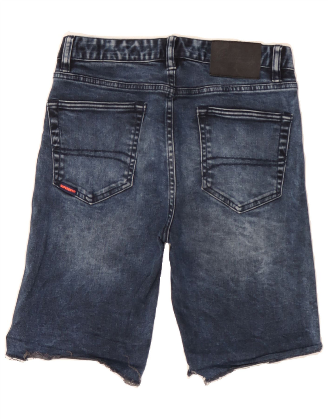 SUPERDRY Mens Denim Shorts W30 Medium Navy Blue Cotton Vintage Superdry and Second-Hand Superdry from Messina Hembry 
