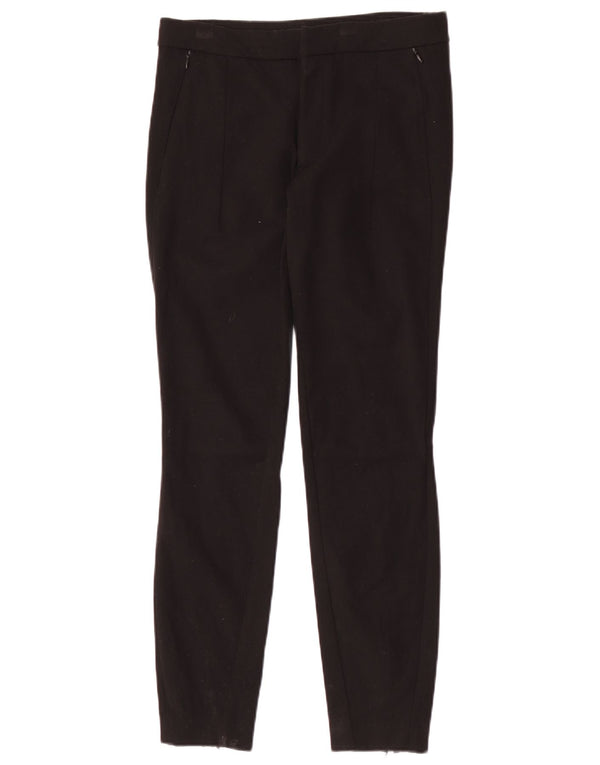 Zara Womens Skinny Chino Trousers Medium W28 L28 Black