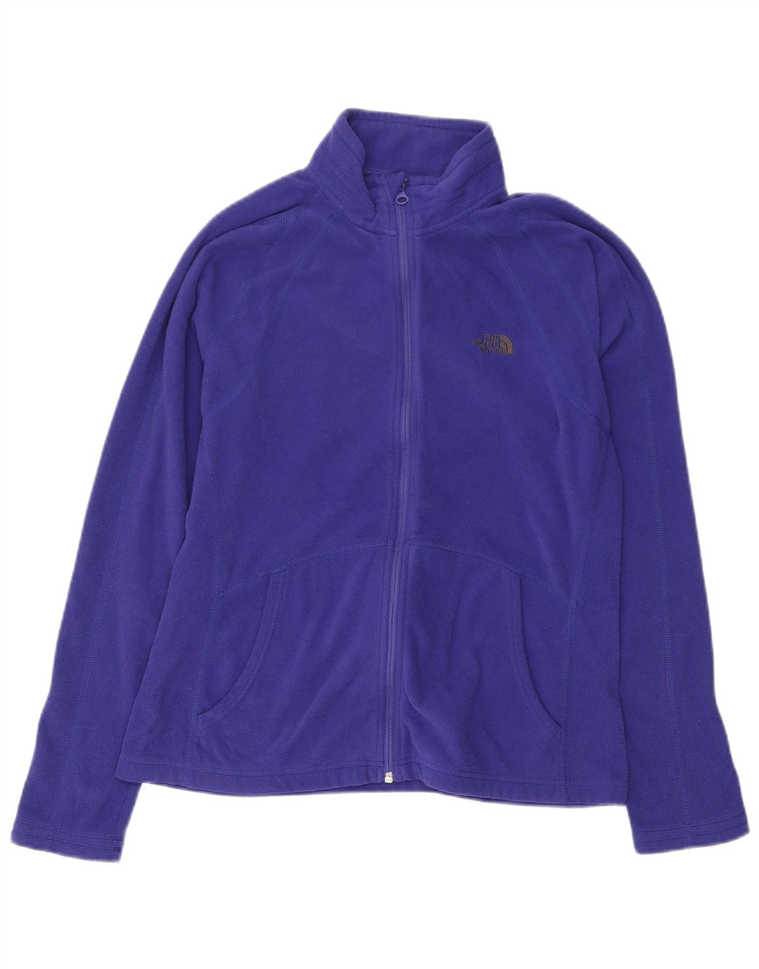 THE NORTH FACE Womens Fleece Jacket UK 16 Large Purple Polyester