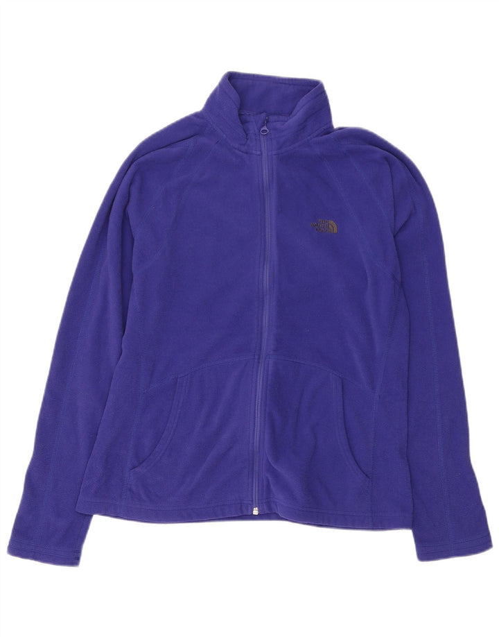 THE NORTH FACE Womens Fleece Jacket UK 16 Large Purple Polyester