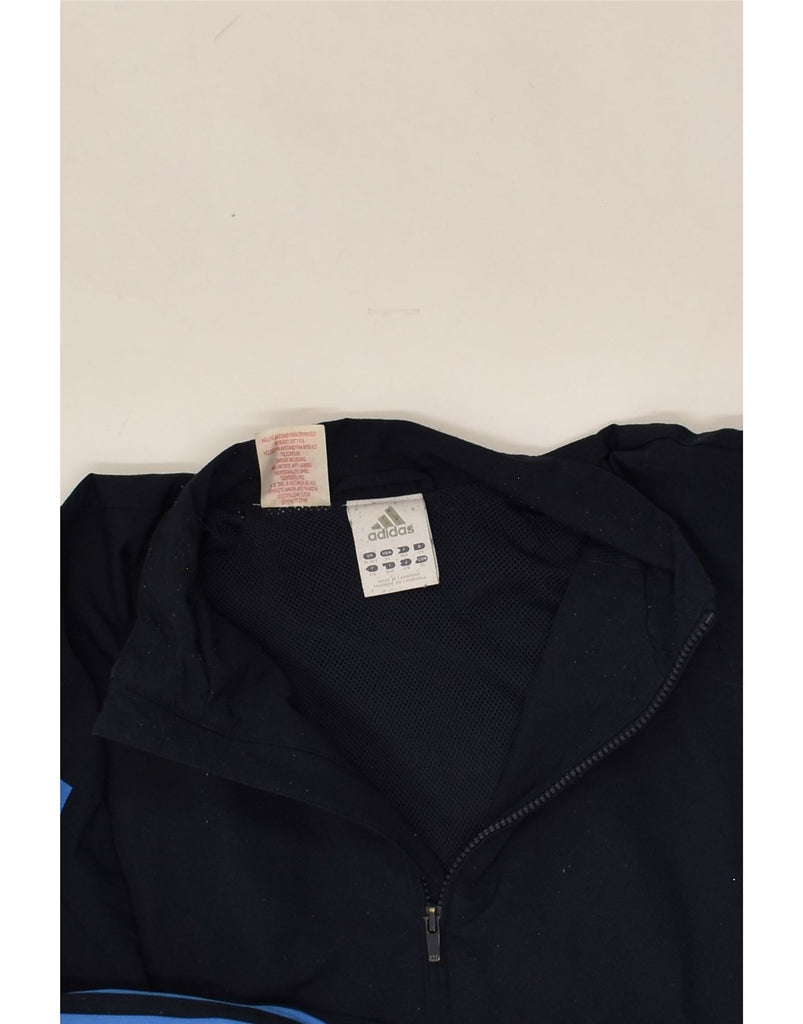 ADIDAS Boys Tracksuit Top Jacket 15-16 Years Navy Blue Colourblock | Vintage Adidas | Thrift | Second-Hand Adidas | Used Clothing | Messina Hembry 