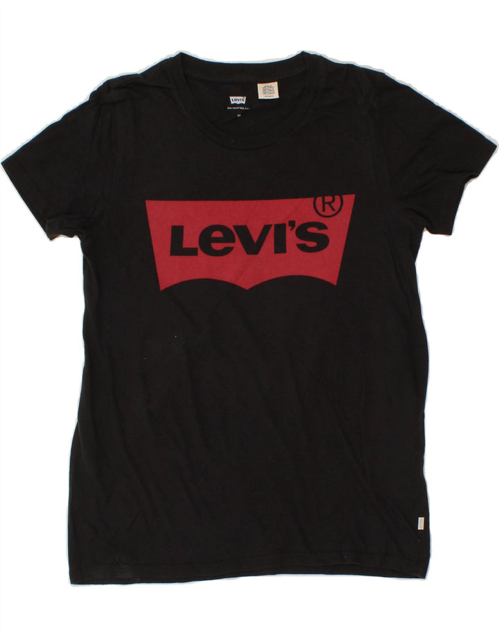 LEVI'S Mens Graphic T-Shirt Top XS Black Cotton Vintage Levi's and Second-Hand Levi's from Messina Hembry 