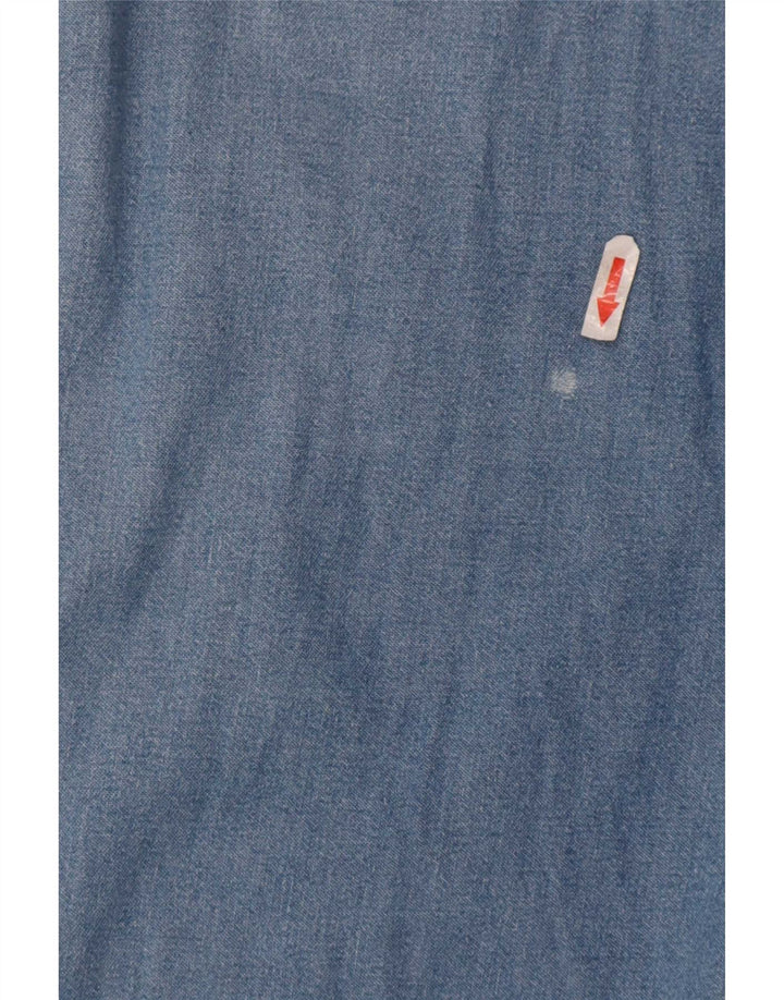Casucci Mens Denim Shirt Small Blue