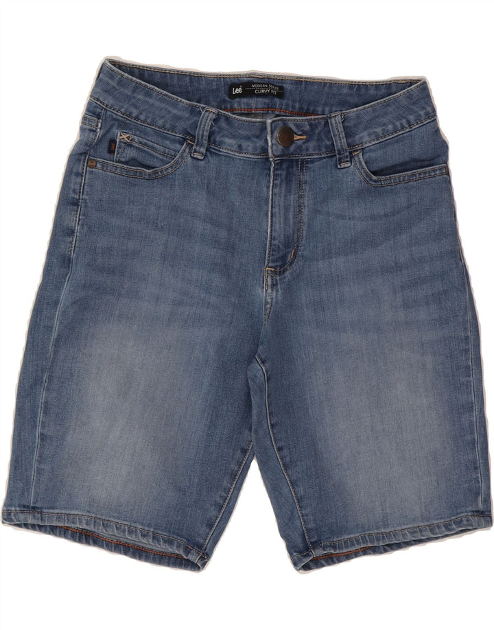 LEE Womens Curvy Fit Denim Shorts W30 Medium Blue Cotton Vintage Lee and Second-Hand Lee from Messina Hembry 