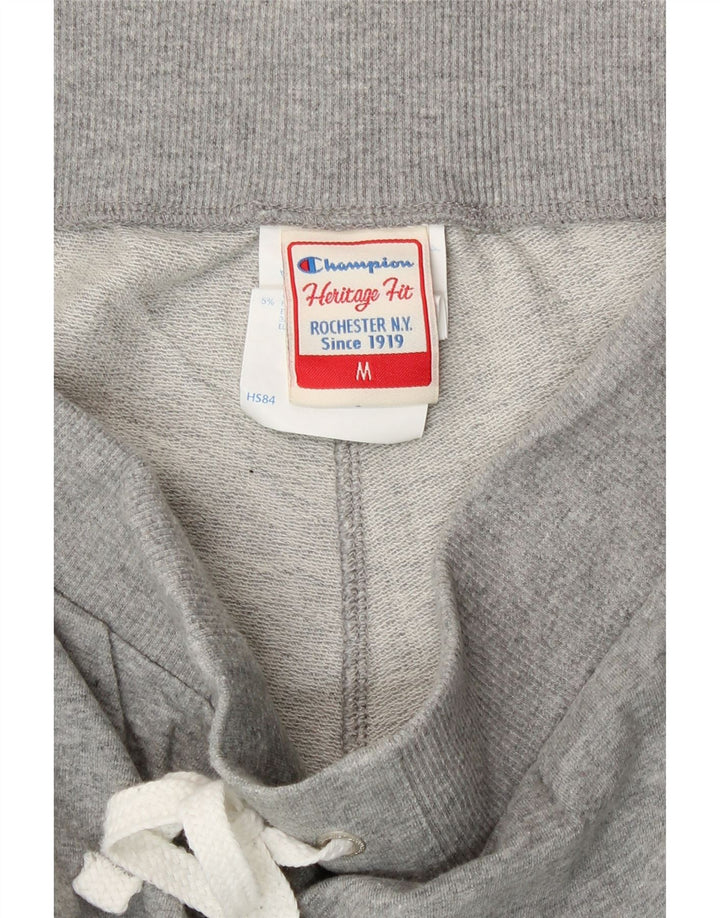 Champion Womens Heritage Fit Tracksuit Trousers Joggers Medium Grey Flecked