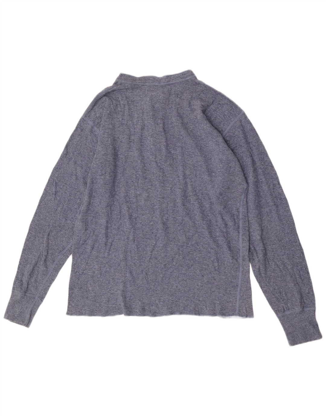 L.L.Bean Mens Top Long Sleeve Large Blue Cotton