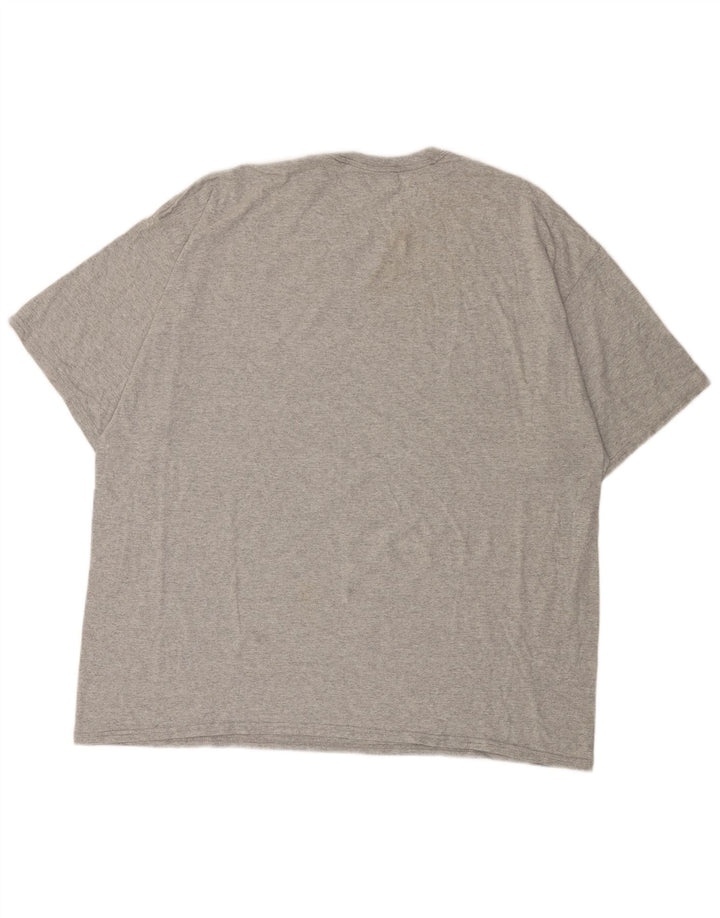 RUSSELL ATHLETIC Mens T-Shirt Top UK 54/56 3XL Grey Flecked