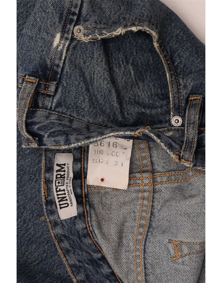 Uniform Womens Slim Jeans W33 L27 Blue Cotton