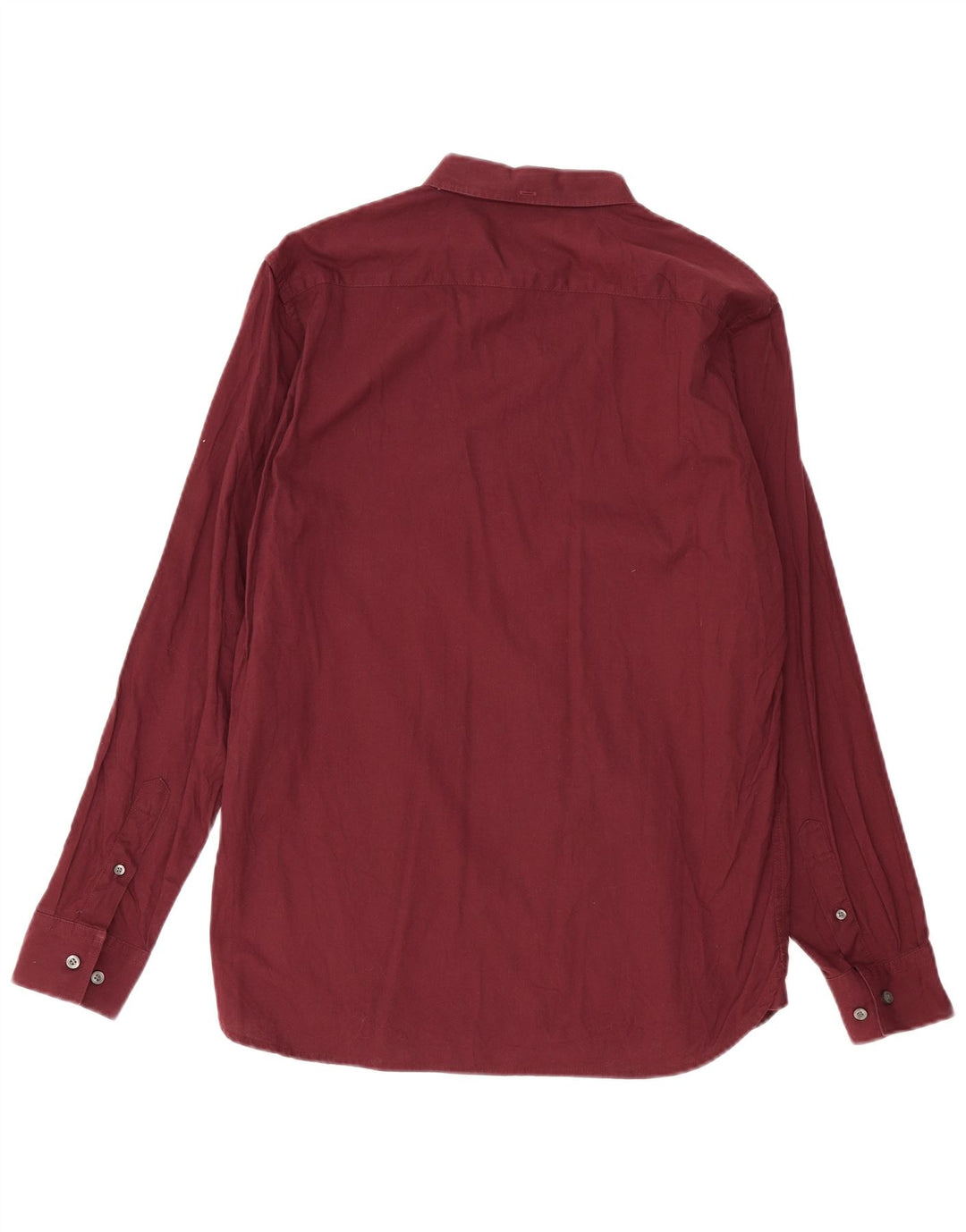 French Connection Mens Shirt Large Burgundy