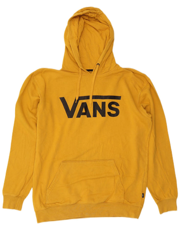 VANS Mens Graphic Hoodie Jumper XL Yellow