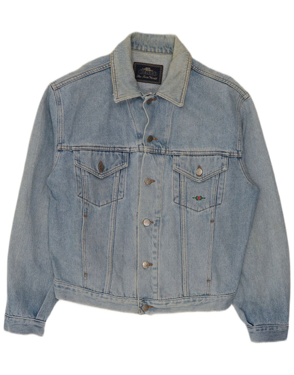 CHARRO Mens Denim Jacket UK 38 Medium Blue Cotton