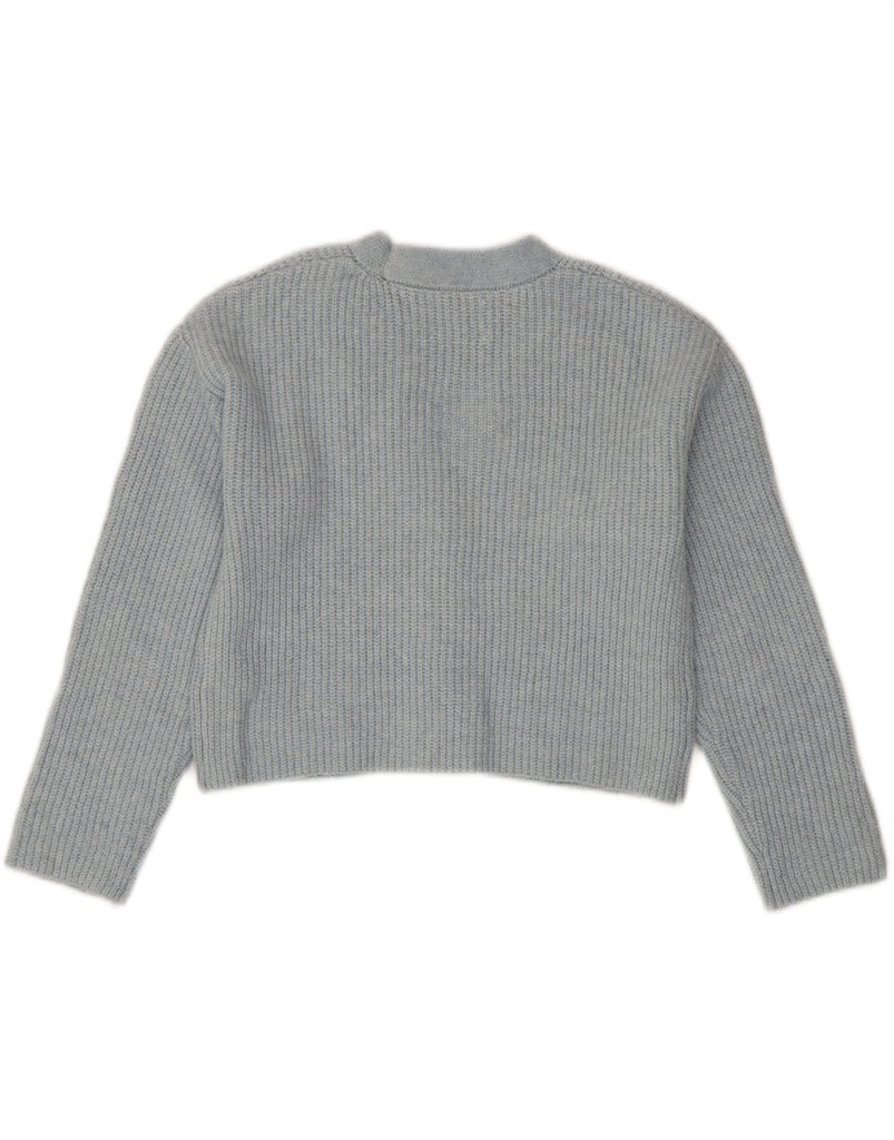 ZARA Girls Cardigan Sweater 11-12 Years Blue Polyester Vintage Zara and Second-Hand Zara from Messina Hembry 