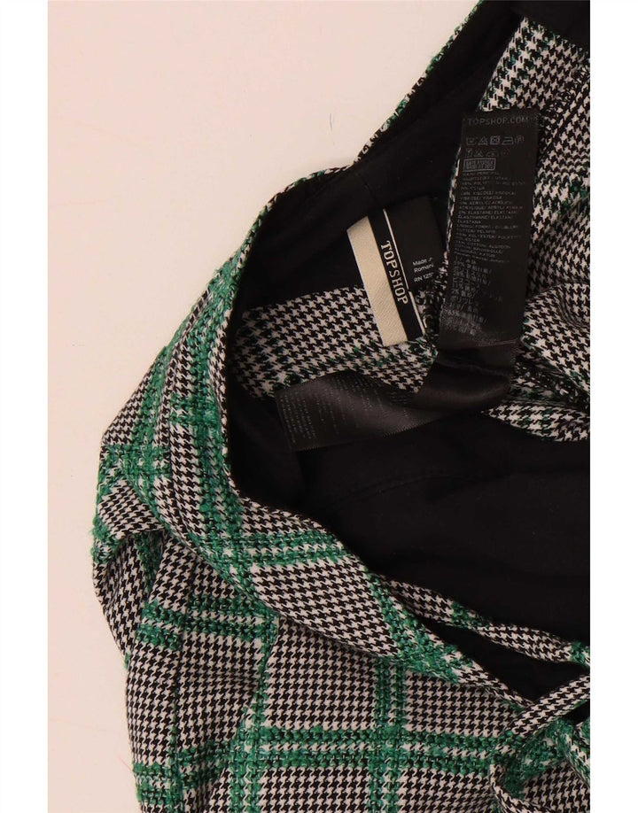 Topshop Womens Sleeveless Jumpsuit UK 10 Small Multicoloured Houndstooth
