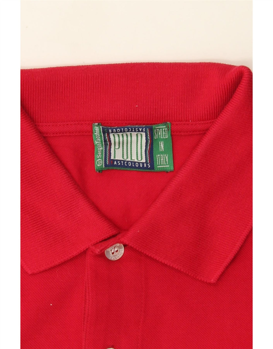 Sergio Tacchini Mens Polo Shirt Large Red