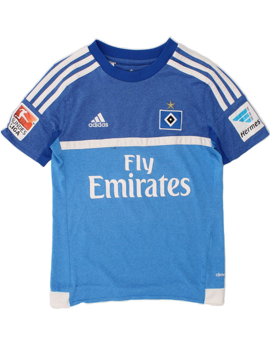 ADIDAS Boys Fly Emirates Graphic T-Shirt Top 6-7 Years Blue