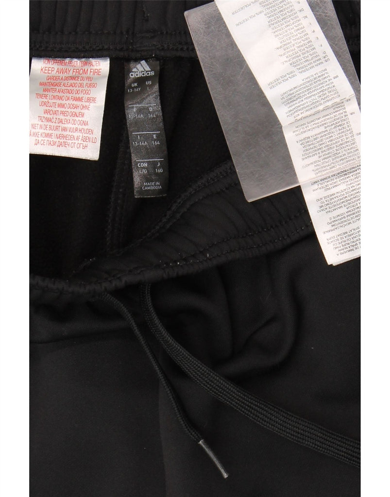 ADIDAS Boys Aeroready Tracksuit Trousers Joggers 13-14 Years Black Vintage Adidas and Second-Hand Adidas from Messina Hembry 