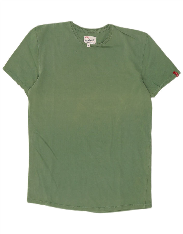 Levi's Mens T-Shirt Top Small Green Cotton