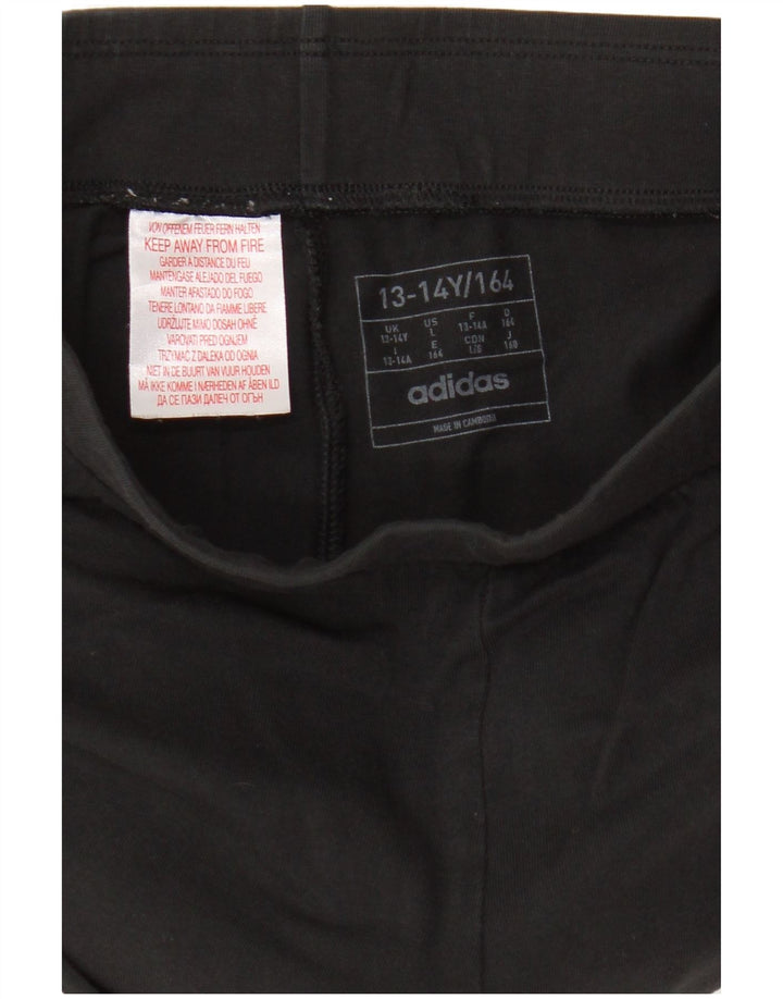 Adidas Girls Leggings 13-14 Years  Black